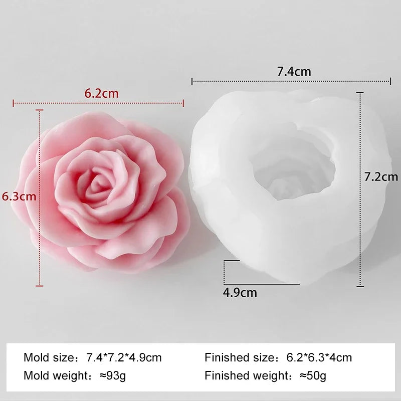 Floral Silicone Mold for Candle, Soap & Resin Crafts