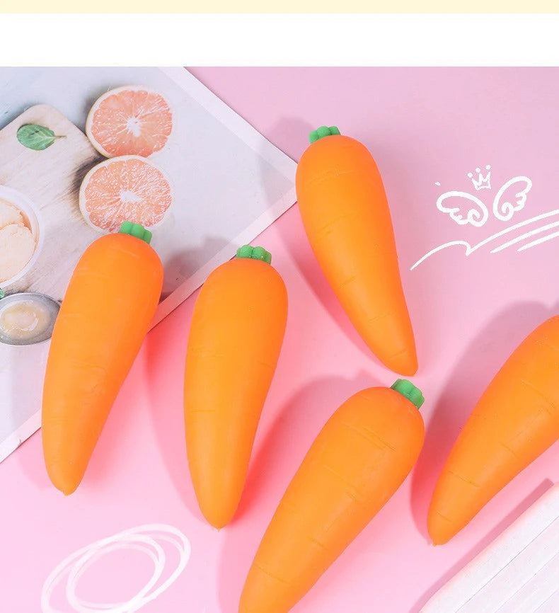 Stretchy Carrot Squeeze Toy for Stress Relief