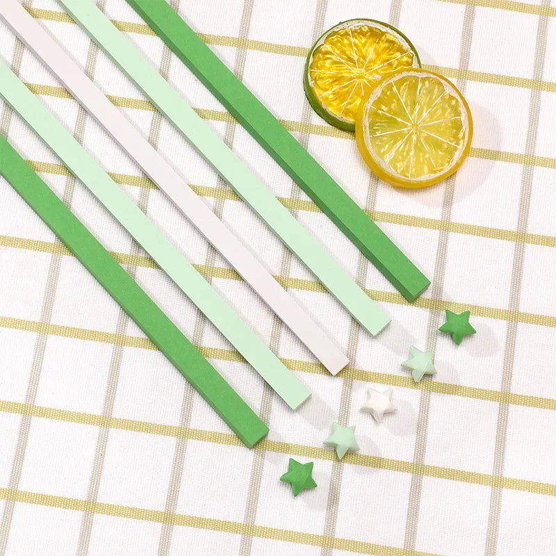 540 Double-Sided Origami Star Strips in 27 Colors for Crafting and Decoration