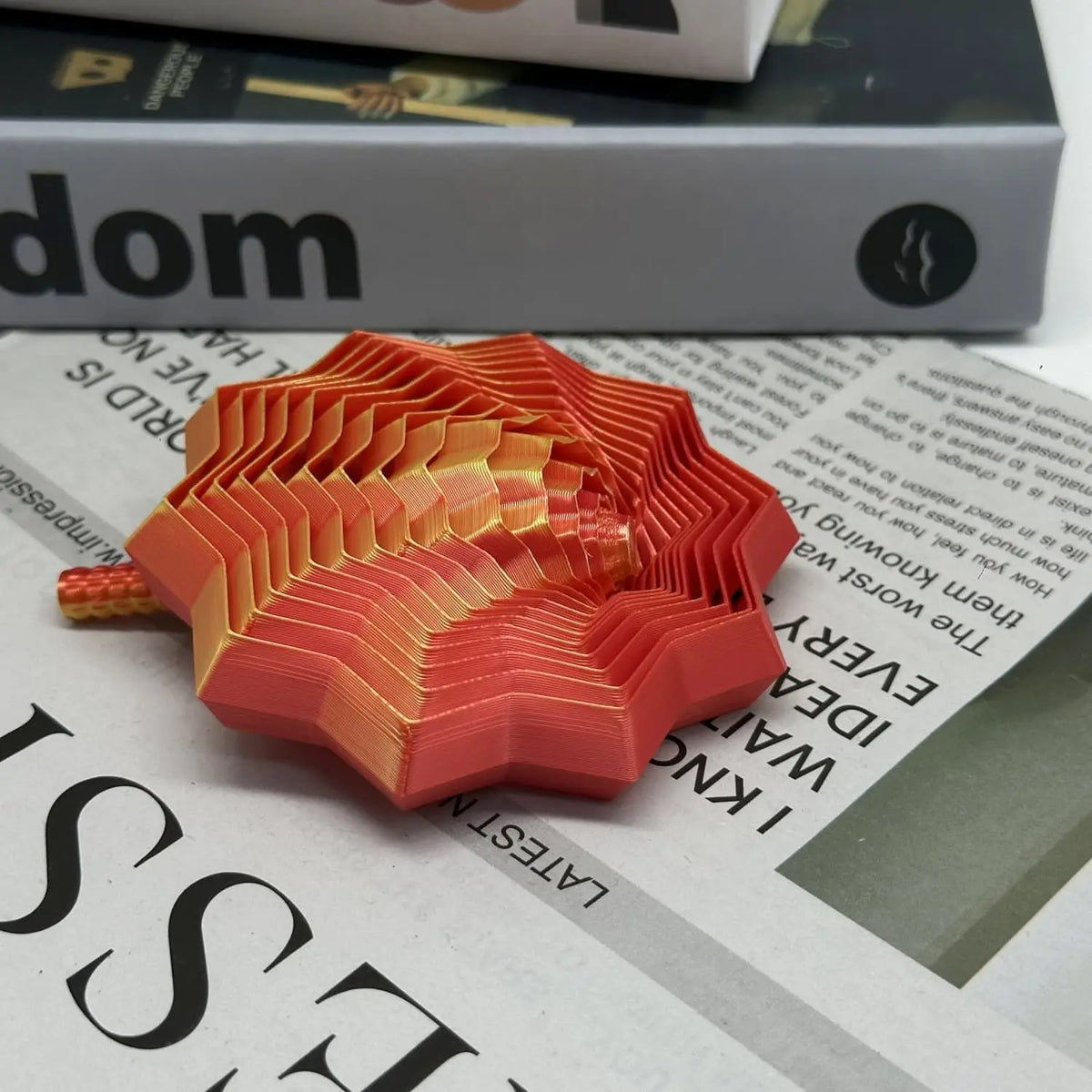 3D Fidget Star with Mesmerizing Whirl Motion