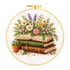 Floral Book Embroidery Kit – DIY Cross Stitch for Adults