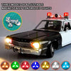 Three modes of adjustable magnetically controlled lights installed on a black and white car model.