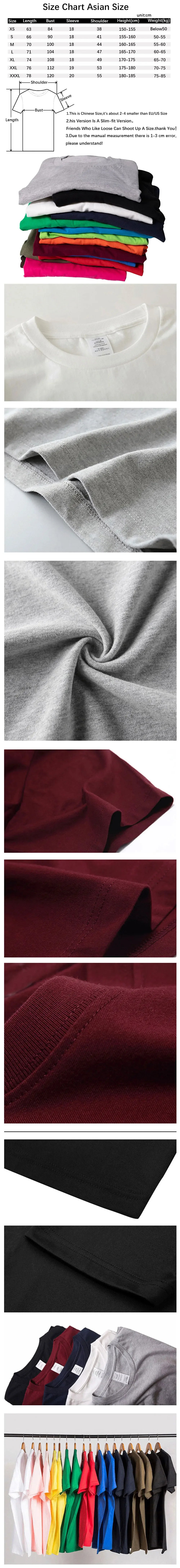 A variety of colored tour cotton t-shirts displayed in various folds and laid flat.