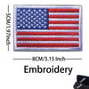 Reflective American Flag Tactical Patch with Glow-in-the-Dark Detail