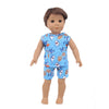 Bear Print Casual Outfit for 43 cm Baby Dolls