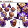 Handmade Resin Polyhedral Dice Set with Sharp Edges