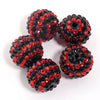 Sparkling Two-Tone Striped Resin Beads (20mm, Set of 5)