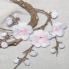 Plum Blossom Embroidered Applique Patch