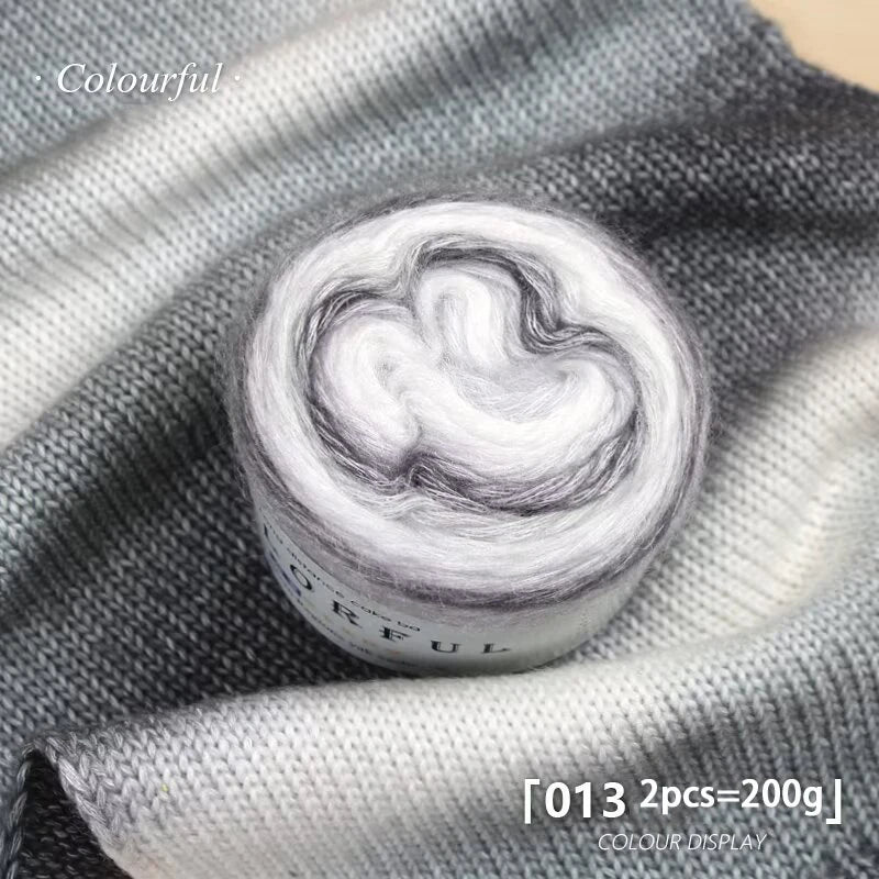 Gradient Cake Yarn – 200g Soft Wool Blend for Knitting & Crochet