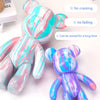 DIY Fluid Bear Sculpture Kit - Paintable Resin Bear Figurine for Creative Home Decor