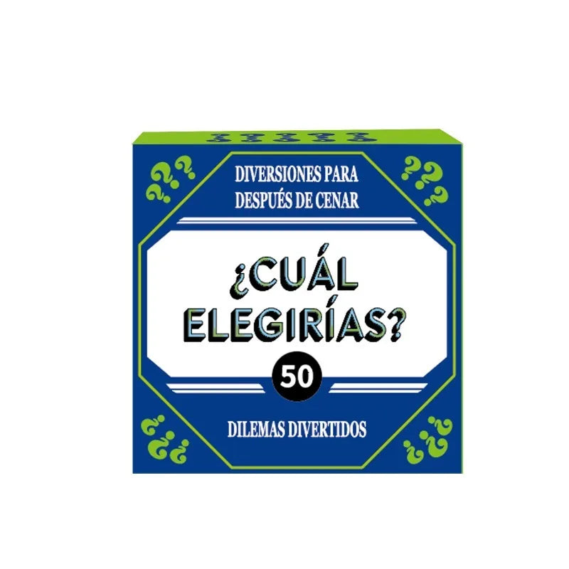 Spanish After-Dinner Party Card Game for Adults