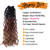 A bundle of brown faux locs hair extensions with a textured, natural look.