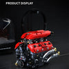 V8 Engine Model Building Blocks Set with Electric Motor