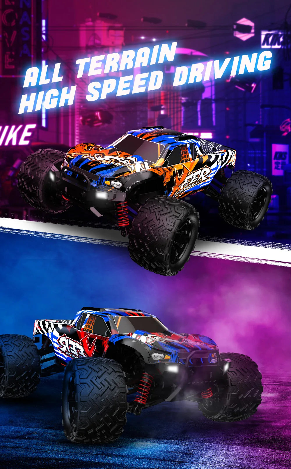 1:16 Scale Remote Control Off-Road Monster Truck