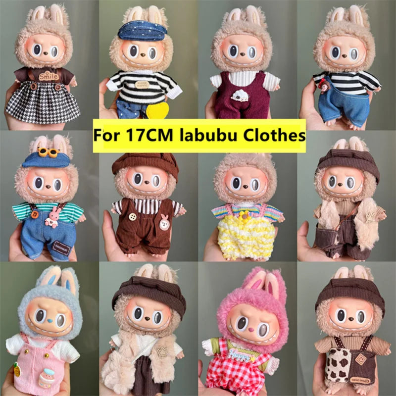 Stylish Outfit Set for 17cm Plush Dolls