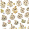 A collection of cute 3D jelly stickers featuring smiling, round characters in various pastel colors.
