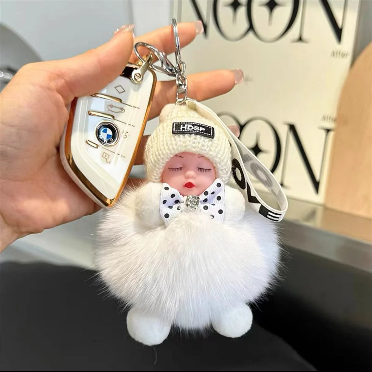 Adorable Plush Fox Keychain Pendant