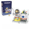 Luminous Astronaut Moon Building Blocks Set with LED Light Technology