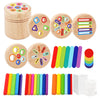 Wooden Montessori Color Sorting Toy for Toddlers