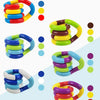 A variety of colorful crystal fidget twist ropes for stress relief and brain training.