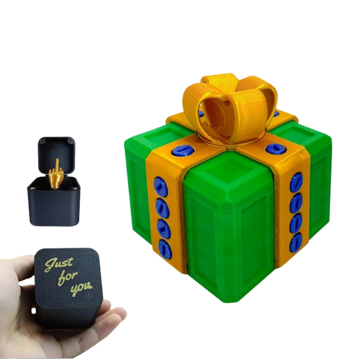 Annoying Present Prank Box with Pop-Up Middle Finger