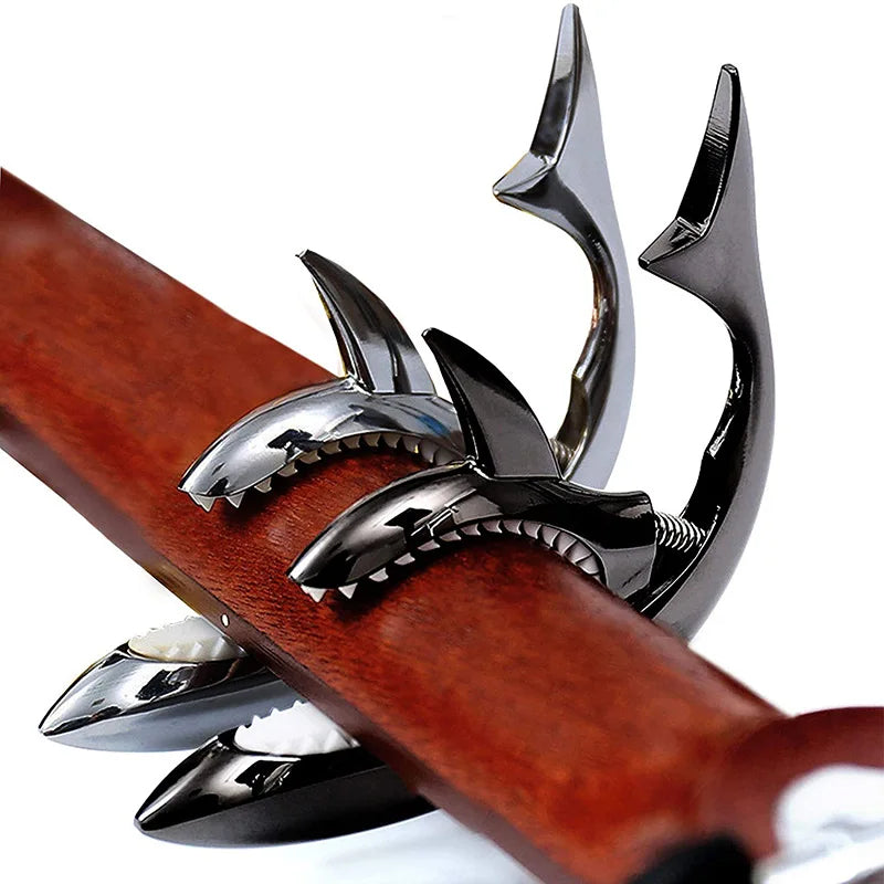 Zinc Alloy Shark Guitar Capo for Acoustic and Electric Guitars