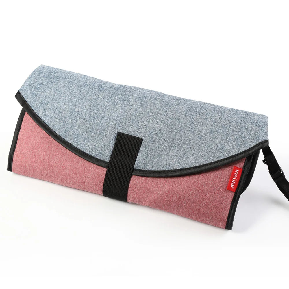 Portable Waterproof Baby Changing Pad with Storage Bag