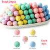 15mm Printed Silicone Beads Value Pack – 20 Pieces for DIY Jewelry & Crafts