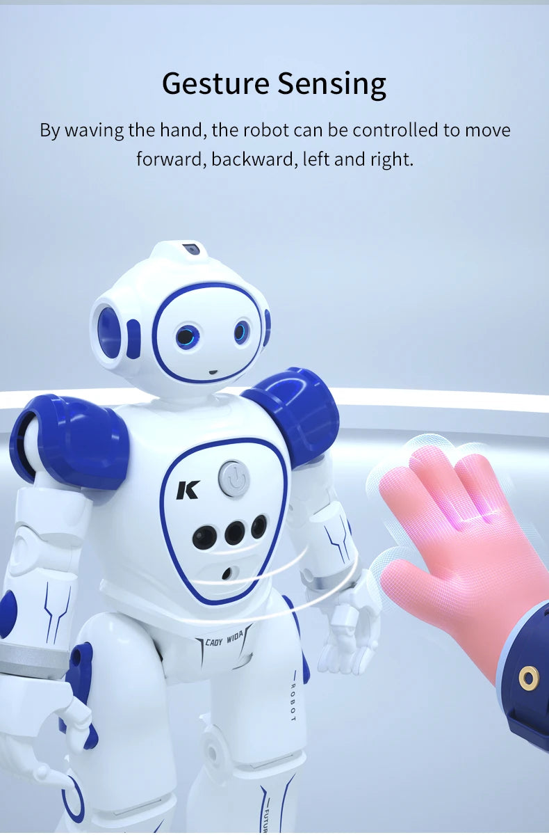 Interactive Dancing Robot with Remote Control and Gesture Sensing