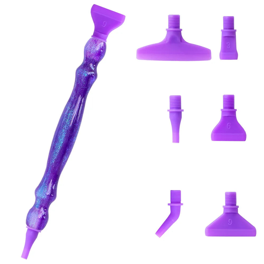 5D Diamond Painting Pen Tool Set with Interchangeable Tips and Wax