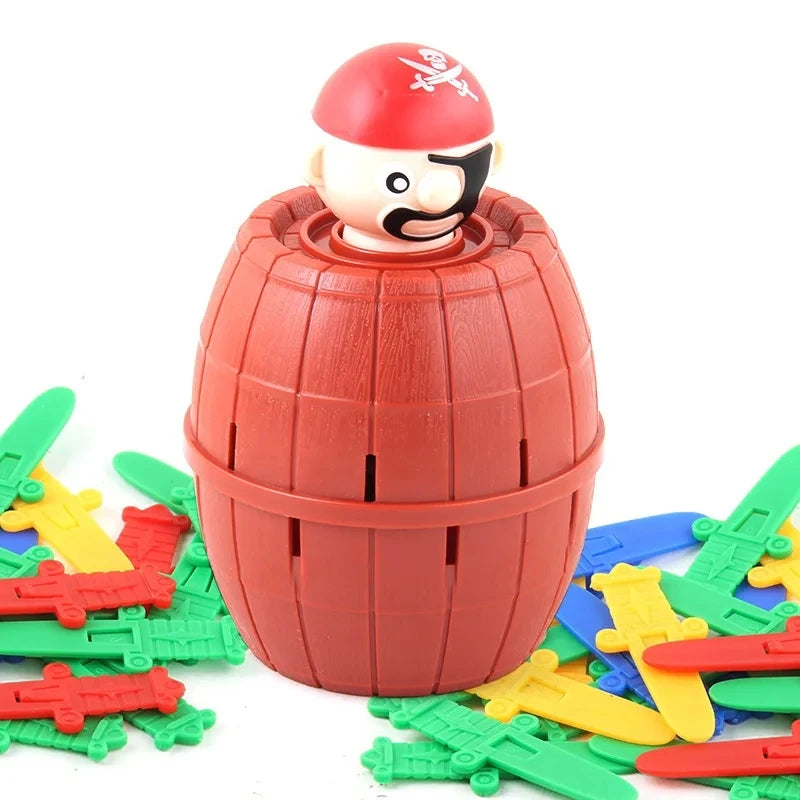 Pirate Jumping Board Game — Lucky Barrel Action Game for Family Fun