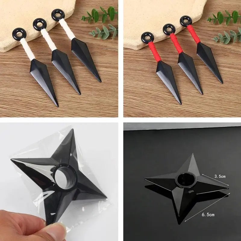 Anime Ninja Weapon Darts - Set of 3 Cosplay Kunai & Shuriken