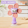Baby Suction Cup Windmill Toy with Animal Shapes