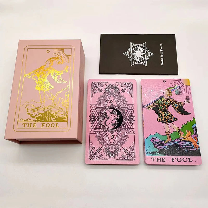 Gold Foil Rider Waite Tarot Deck