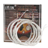 A set of 11-string clear nylon and silver-plated copper alloy strings is shown coiled on a product box.