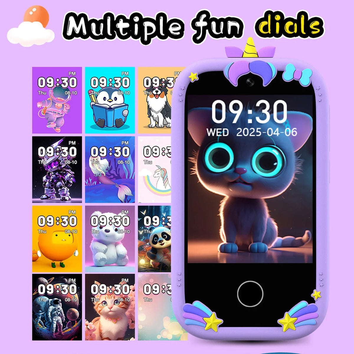 2.8" Touchscreen Kids' Smartphone Toy with Camera, Games & Music