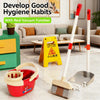 Kids Pretend Play Cleaning Set with Working Toy Vacuum