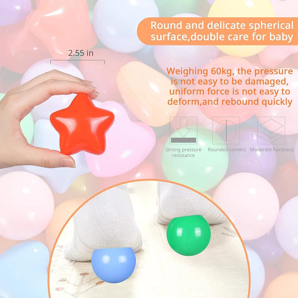 Colorful Ball Pit Balls for Kids (50-Piece Set)