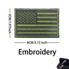 Reflective American Flag Tactical Patch with Glow-in-the-Dark Detail