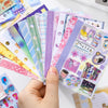 Korean Style Duplex Sticker Set (30 Sheets) for Scrapbooking & Journaling