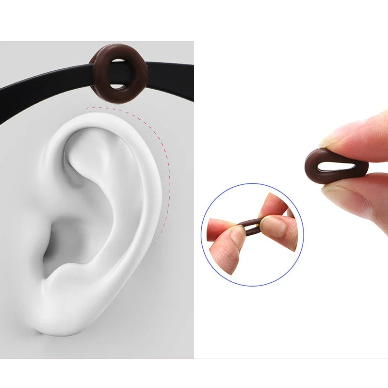 Silicone Anti-Slip Eyeglass Ear Grips