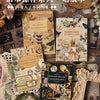 A collection of vintage PET sticker sheets for journaling and scrapbooking featuring floral, nature, and antique designs.