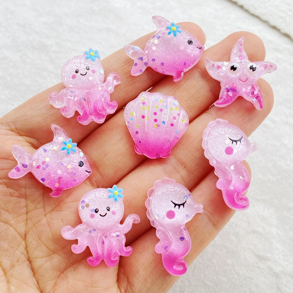 Ocean-Themed Resin Charms for Crafts & DIY Jewelry