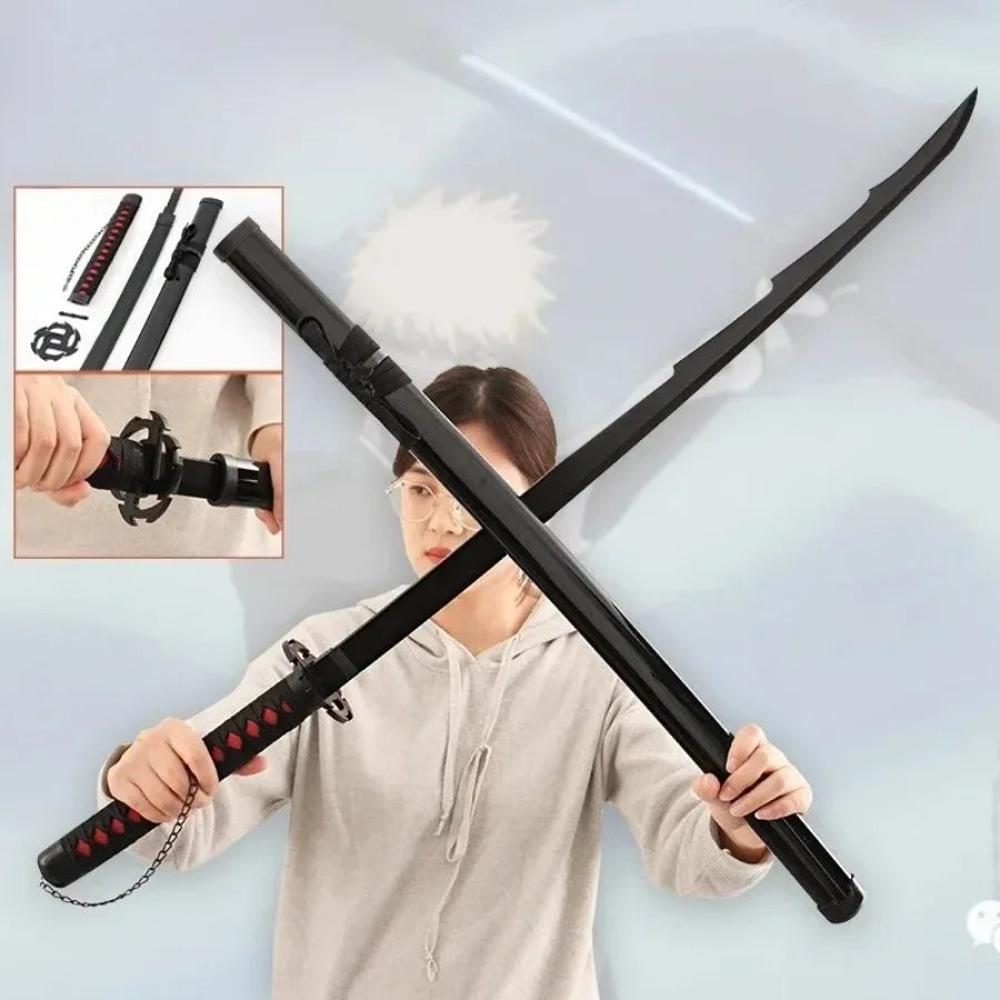 Kurosaki Ichigo Tensa Zangetsu Wooden Katana Prop Replica