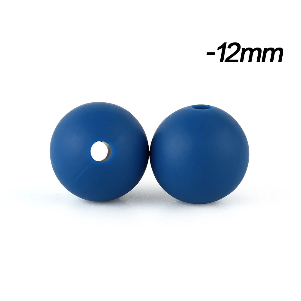 12mm Silicone Beads for DIY Jewelry Making & Crafts (20/50/100 Pack)