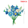 3D Eternal Flower Bouquet Building Block Set