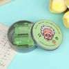 A round tin of Wen-Qing Slime Studio is shown next to a piece of lined paper.