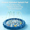 Animal Alphabet Inflatable Splash Pad for Kids