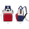 Canvas Baby Diaper Bag with Thermal Bottle Pockets & Hanging Design