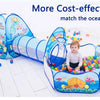 3-in-1 Kids Ball Pit Play Tent with Tunnel